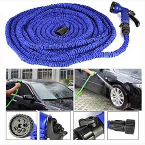 50 Ft Expandable Hose Pipe Nozzle For Garden Wash Car Bike